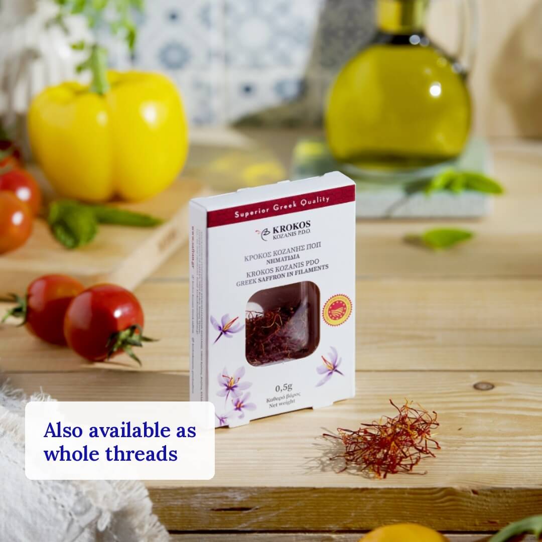 Krokos Kozanis PDO Saffron Powder - Greek Superherbs