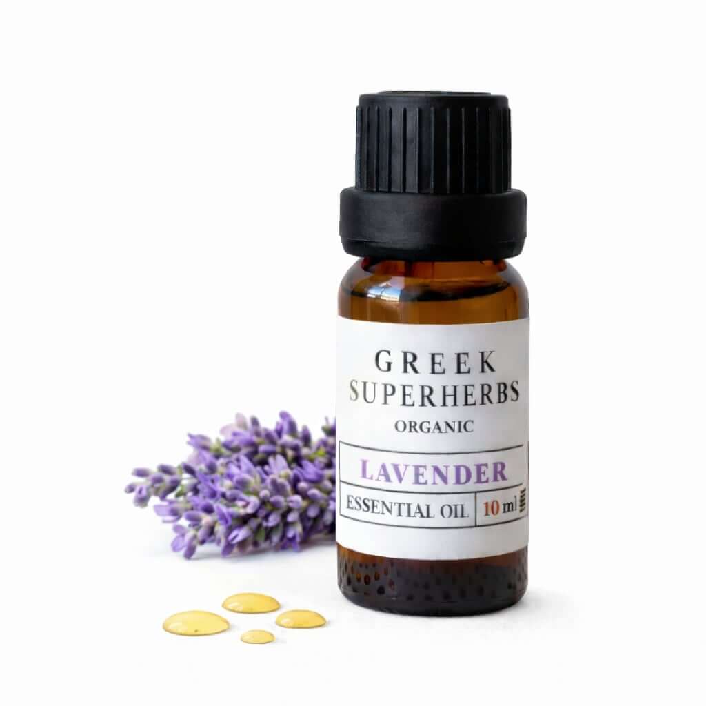 Organic Lavender Essential Oil (Greece) - Greek Superherbs