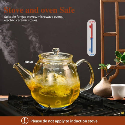 Heat Resistant Glass Teapot