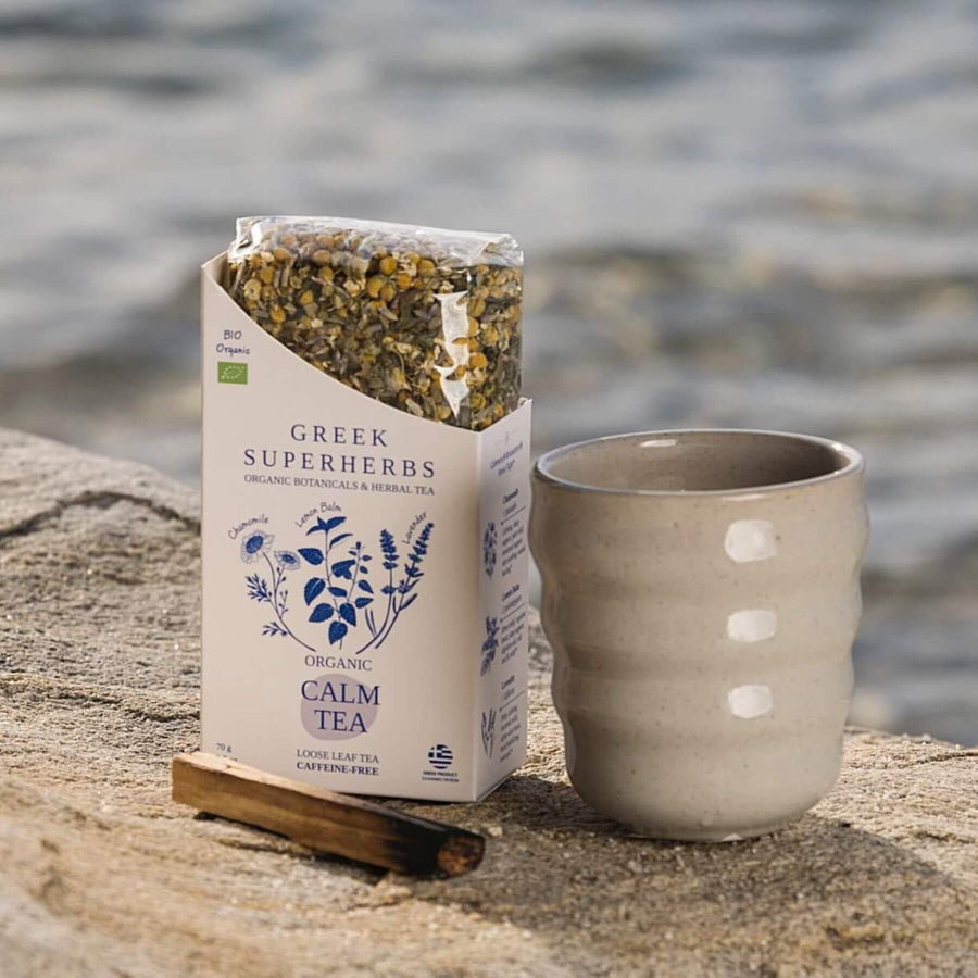 A calm evening tea setting
