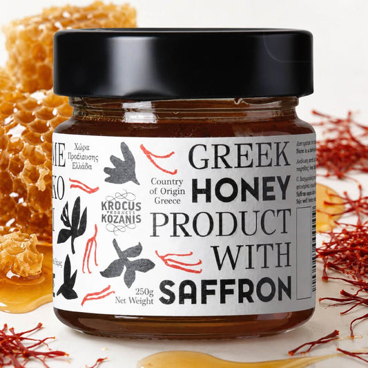Greek Honey with Kozani Saffron - Greek Superherbs
