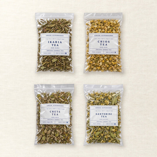 Greek Islands Tea Ritual Sampler - Greek Superherbs