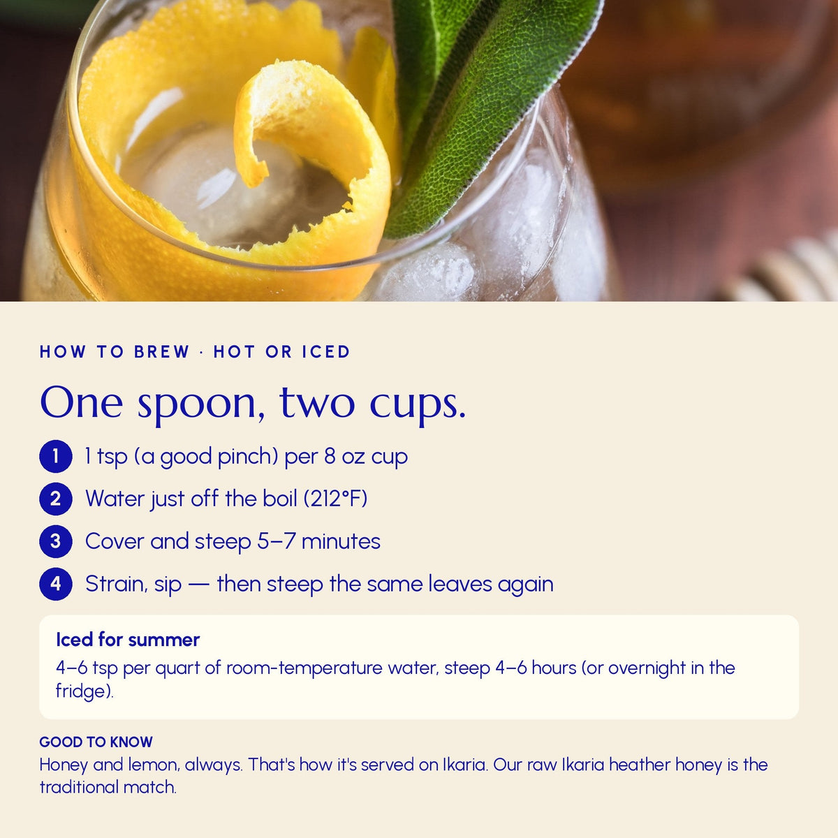 Greek Sage Tea (Ikaria Blue Zone) - Greek Superherbs