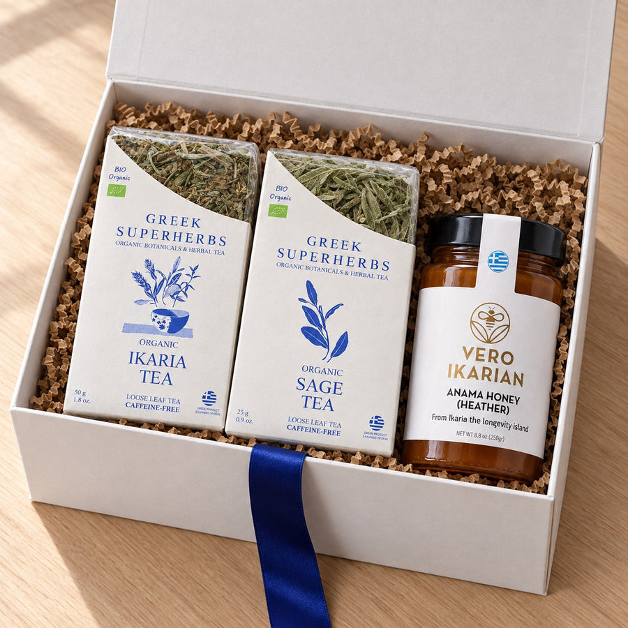 Ikaria Longevity Ritual Gift Set, open box