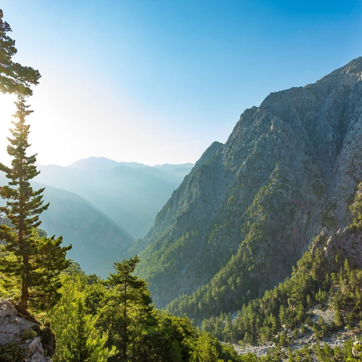 Crete, Greece — the Samaria gorge in the White Mountains