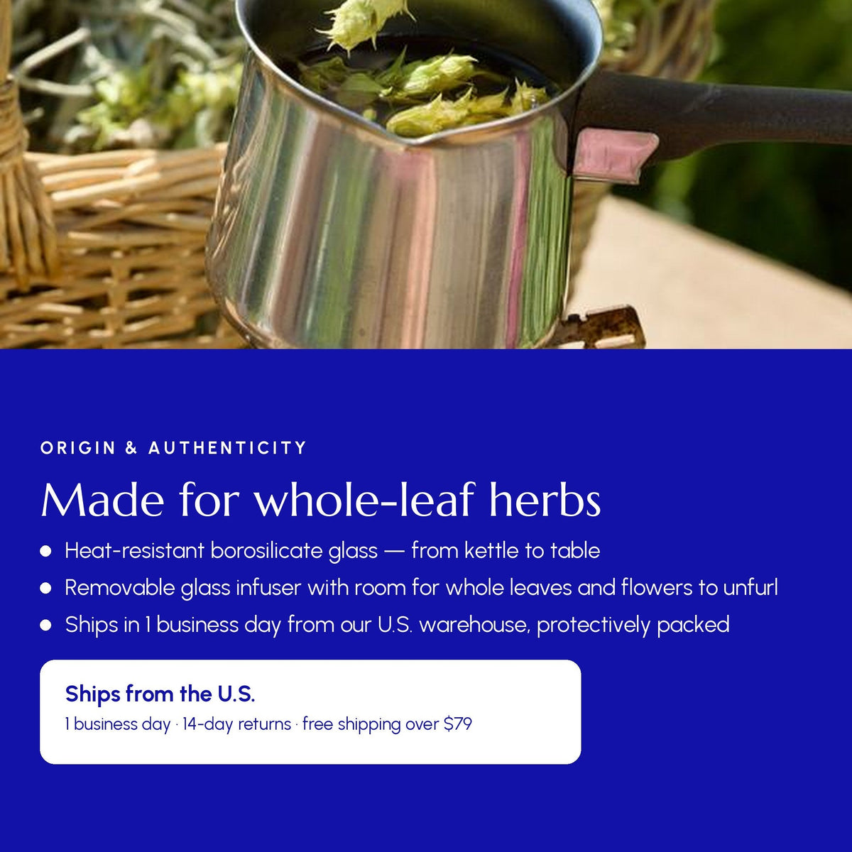 Heat Resistant Glass Teapot - Greek Superherbs