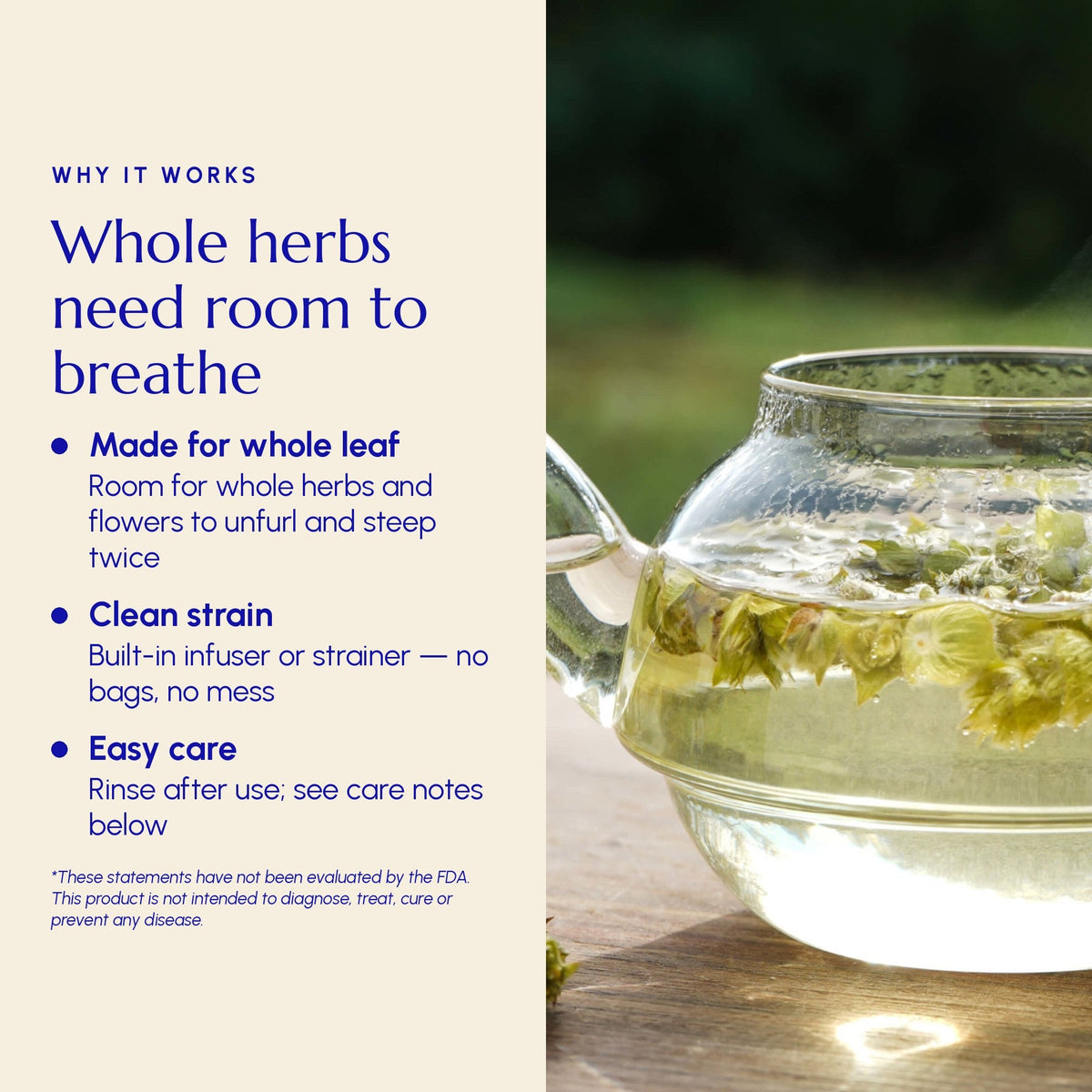 Heat Resistant Glass Teapot - Greek Superherbs
