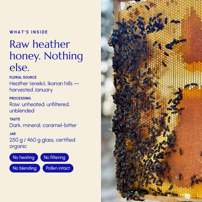 Ikaria Blue Zone Honey Heather (Anama) - Greek Superherbs