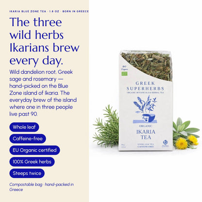 Ikaria Blue Zone Tea - Greek Superherbs