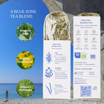 Ikaria Blue Zone Tea - Greek Superherbs