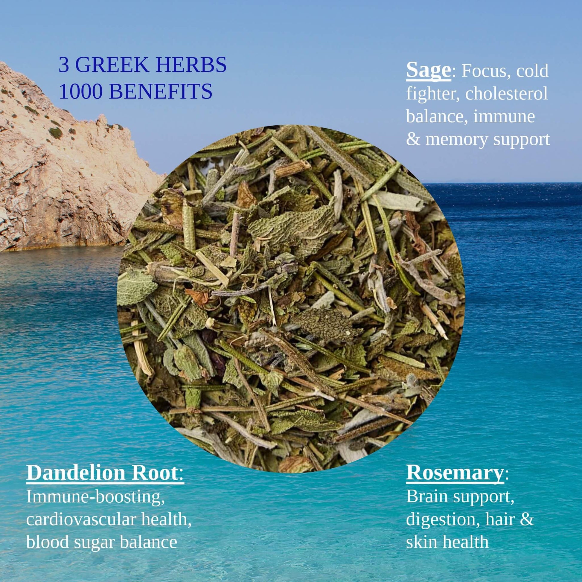 Ikaria Blue Zone Tea - Greek Superherbs