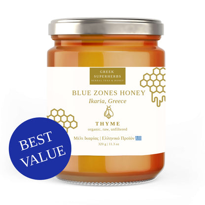 Ikaria Honey - Blue Zones - Greek Superherbs