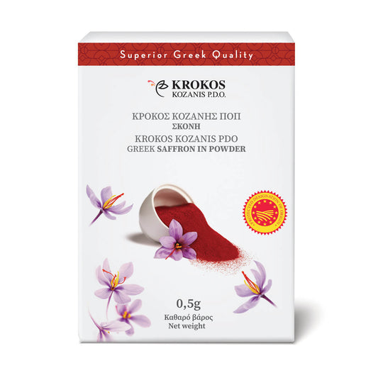 Krokos Kozanis PDO Saffron Powder - Greek Superherbs