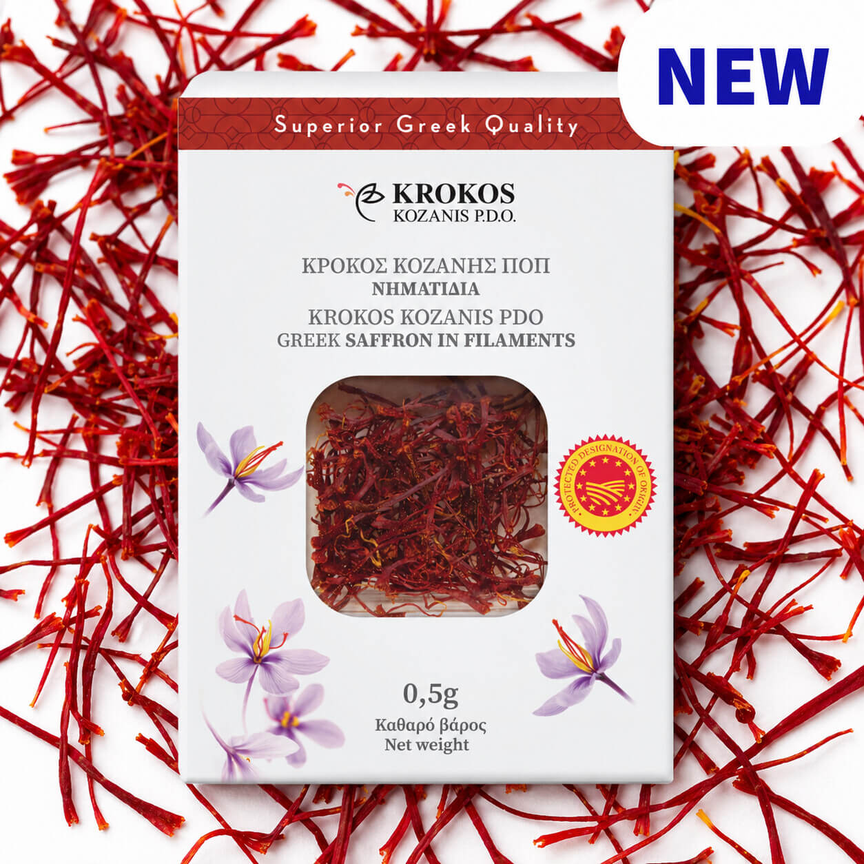 Krokos Kozanis PDO Saffron Threads - Greek Superherbs