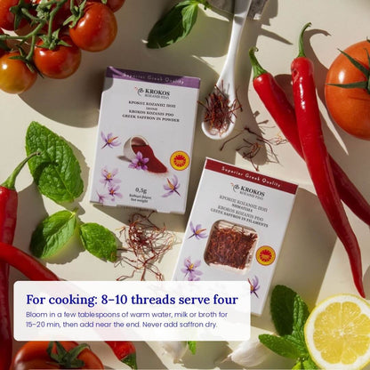 Krokos Kozanis PDO Saffron Threads - Greek Superherbs