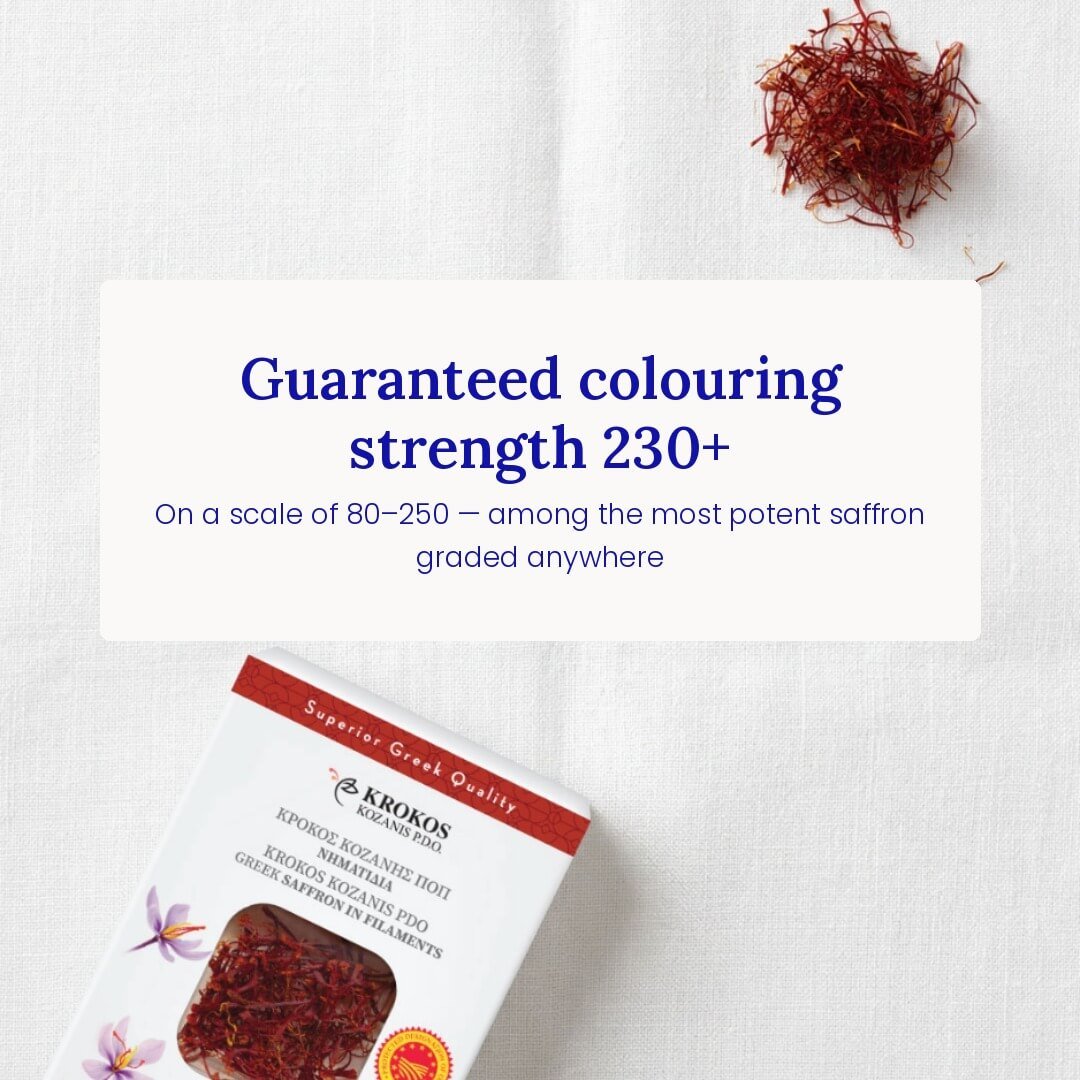 Krokos Kozanis PDO Saffron Threads - Greek Superherbs