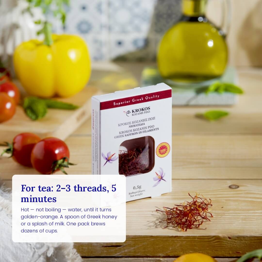 Krokos Kozanis PDO Saffron Threads - Greek Superherbs