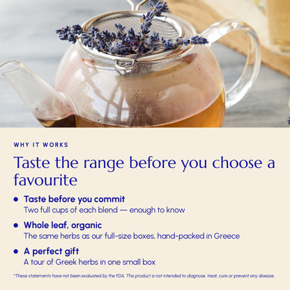 Medicinal Tea Blends Sampler - Greek Superherbs