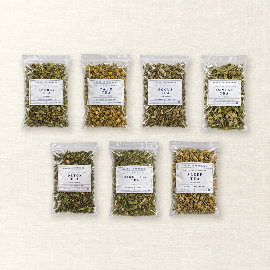 Medicinal Tea Blends Sampler - Greek Superherbs