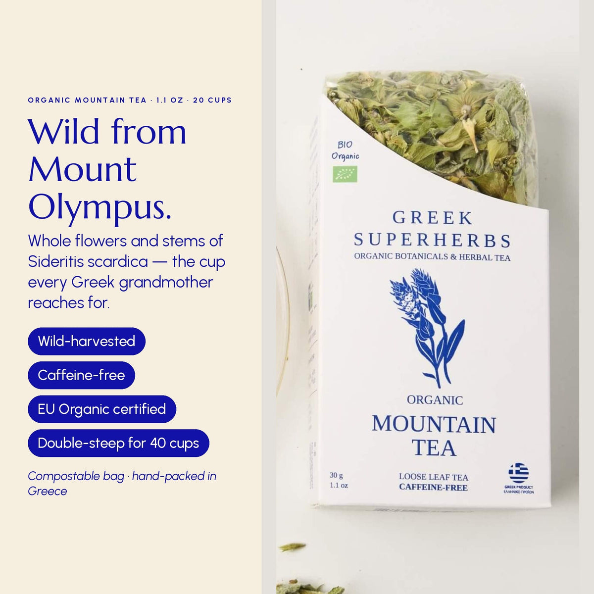 Mountain Tea (Mount Olympus) - Greek Superherbs