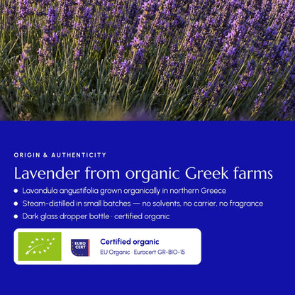 Organic Greek Lavender Essential Oil | Steam Distilled - Greek Superherbs