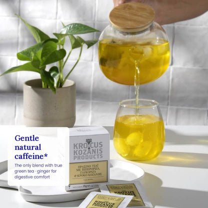 Saffron Green Tea with Ginger & Liquorice - Greek Superherbs