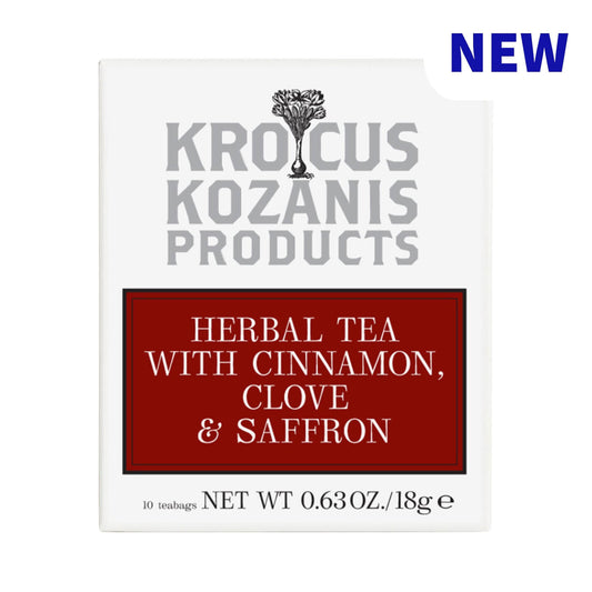Saffron Herbal Tea with Cinnamon & Clove - Greek Superherbs