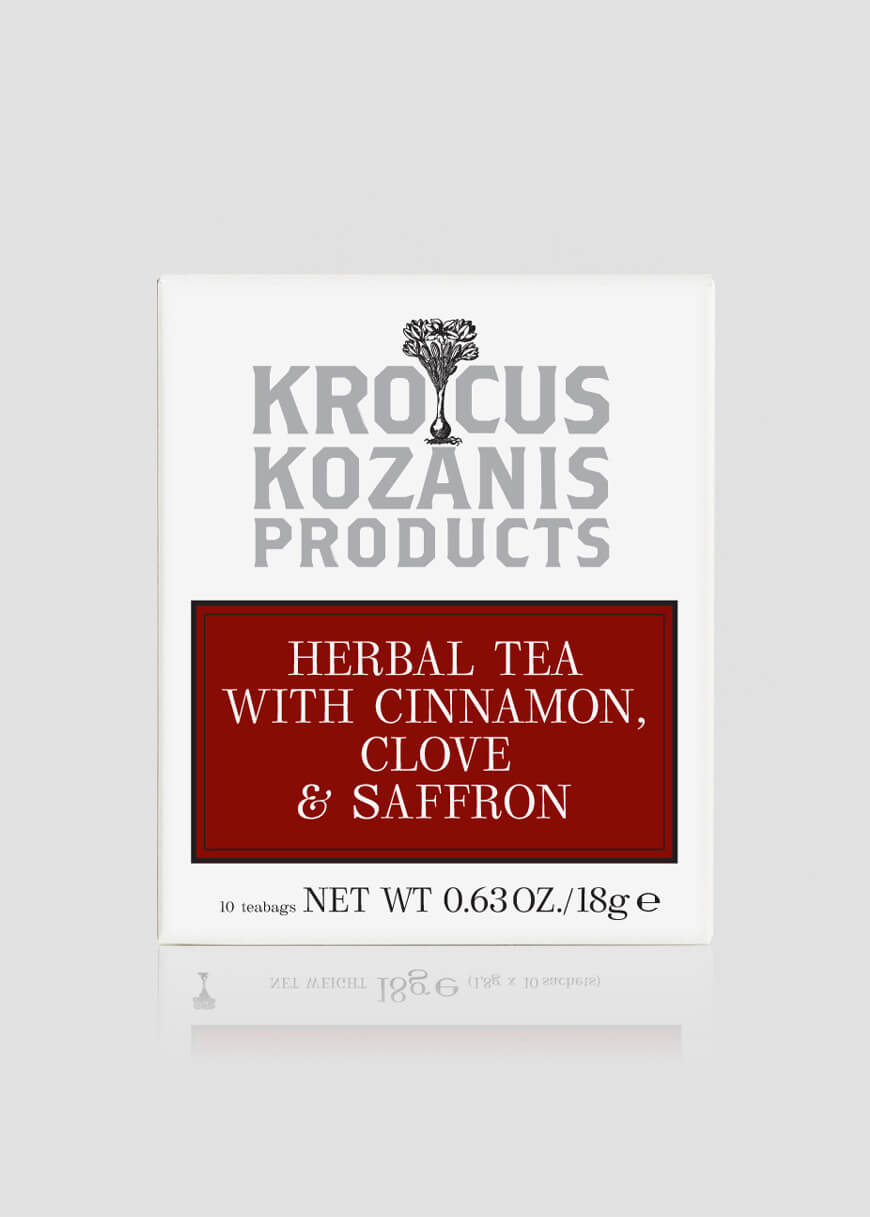 Saffron Herbal Tea with Cinnamon & Clove - Greek Superherbs