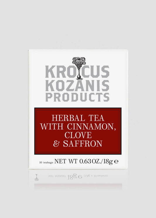 Saffron Herbal Tea with Cinnamon & Clove - Greek Superherbs