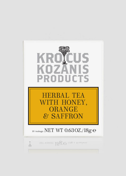 Saffron Herbal Tea with Orange & Honey - Greek Superherbs