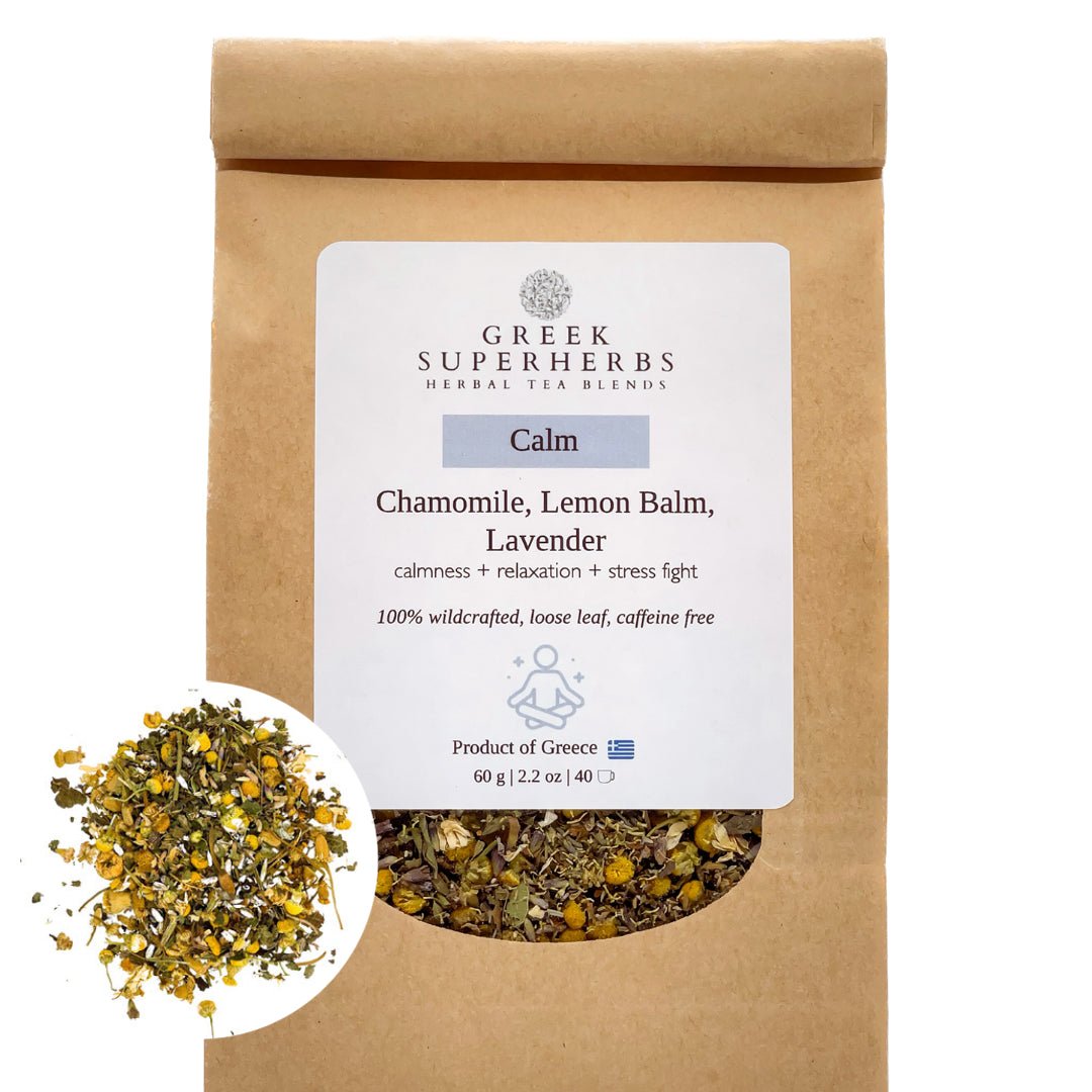 Buy Calm Tea for Relaxation & Calmness at Greek Superherbs