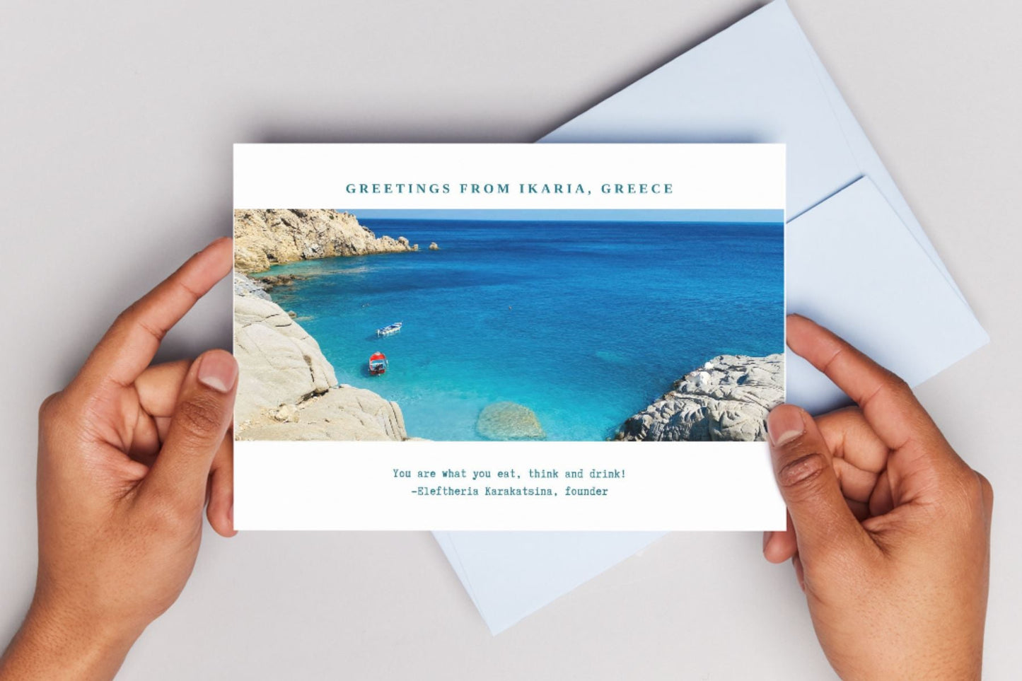 Greece Postcard - Ikaria Blue Zones - Greek Superherbs
